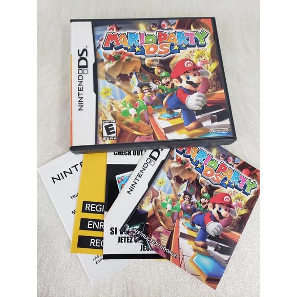 NO GAME Case and Manual Only Mario Party DS Nintendo DS Authentic - Picture 1 of 7